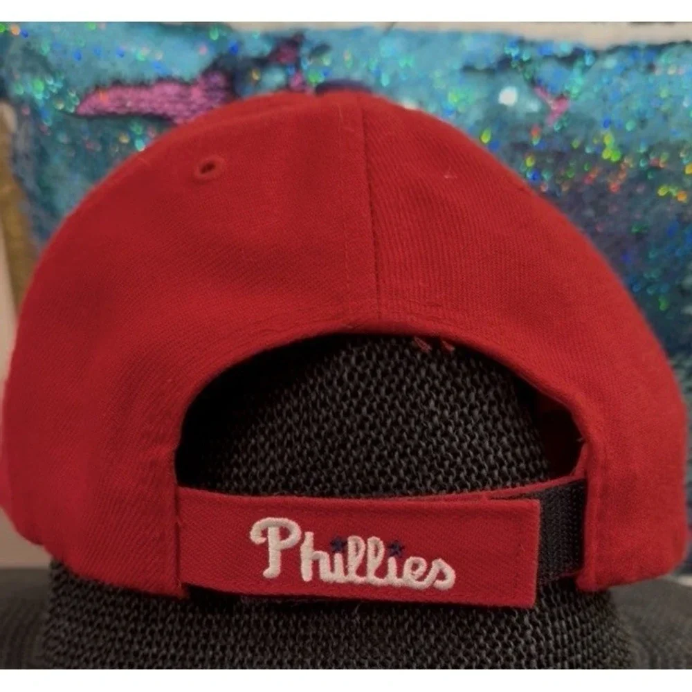 Vintage 90s Philadelphia Phillies Hat Cap Snapback OS Twins Enterprise NWT MLB